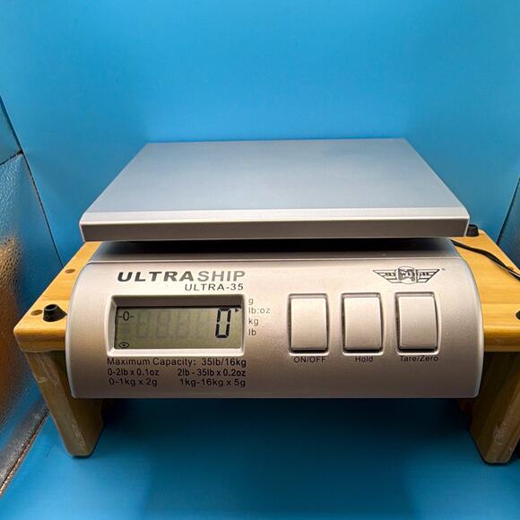My Weigh Other - My Weigh UltraShip ULTRA-35 Small Postal Scale 35lb/16kg Hold Tare/Zero